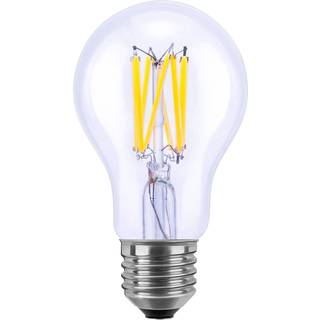 SEGULA High Power LED-pære, E27, 8 W, klar E27 8W LED-Lampe, dæmpbar