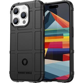iPhone 15 Pro Max Rugged Shield Series Håndværker Cover - Sort