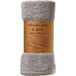 Håndklæder 2-pak - Grå (På lager i butik)