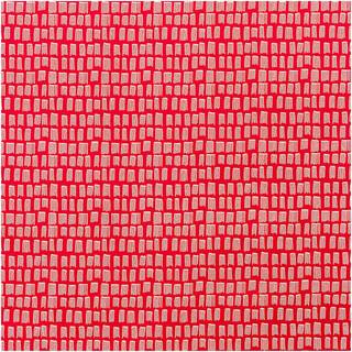 Druckstoff Jardin Japonais Striche rot 140cm - Rot