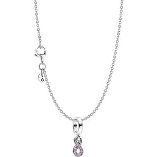 Pandora 15814 Damen-Halskette Vierblättriges Kleeblatt Silber Set