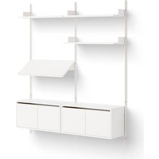 New Works Living Shelf Reol Med Døre Lav Hvid