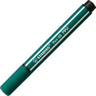 STABILO Pen 68 MAX - Felt-tip pen with thick chisel tip - turquoise green