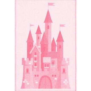 Ekelund Linneväveri Castle babytæppe 72x105 cm Rosa