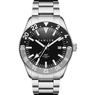 Métier | Gråt Rustfri Stål GMT Ur