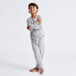 Isbjörn of Sweden Kids' Husky Longjohn Baselayer Glaciergrey, 110/116