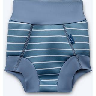Watery blebadebukser til børn - Neoprene Swim Nappy - Nordic Blue Stripes