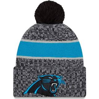 Carolina Panthers NFL Sideline 2023 Black Bobble Knit Hat newera adult unisex Black newera adult unisex Black newera adult unisex Black newera adult u - Osfm