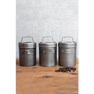 Opbevaringsdåser til kaffe, te, sukker i industrielt design - Kitchen Craft