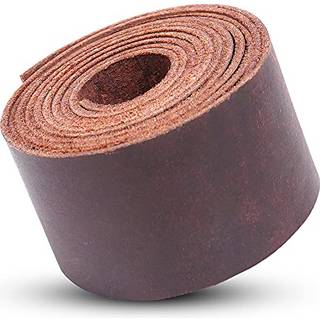 L?derrem - Full Grain Buffalo l?derstrimler til h?ndv?rk - Brun l?derstropper Ideel til kunst og h?ndv?rk V?rkt?jsmykker DIY Home Decor & More -