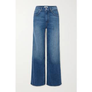 Paige Paige Blå Sasha Slidte Brede bukseben Bomuld Jeans