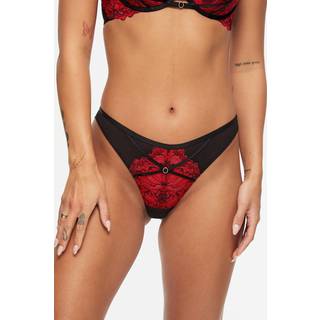 Ann Summers Ann Summers Red Brazillian Nightfall Floral Lace Brazilian Knickers
