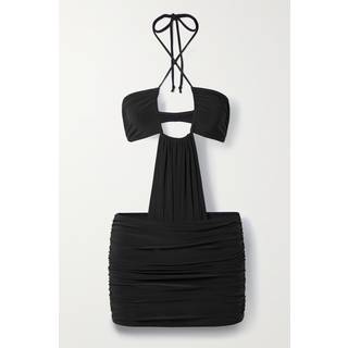 Norma Kamali Slinky strapless jersey midi dress - black - L