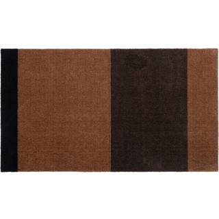 tica copenhagen Stripes by tica, horisontal, entrétæppe/løber Cognac-dark brown-black, 67x120 cm