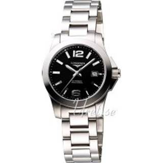Longines L3.276.4.58.6 Conquest Ladies Sort/Stål Ø29.5 mm