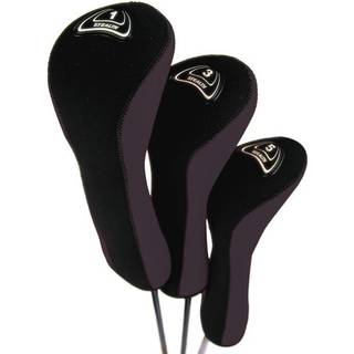 Stealth Set med 3 Golf Club Headcovers til chauffører - Sort