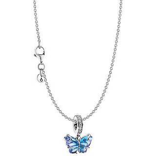 Pandora 15815 Damen-Kette Blauer Muranoglas Schmetterling Set