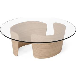 Sibast Furniture No 7 Lounge Sofabord Ø90 Lav Hvid Olieret Eg/Glas
