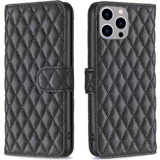 SKALO iPhone 15 Pro BINFEN COLOR Quiltet Pung - Sort