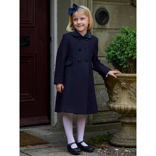 Trotters London Trotters London Blue Wool Classic Coat