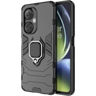 SKALO OnePlus Nord CE 3 Lite 5G Armor Hybrid metal ring cover - Sort