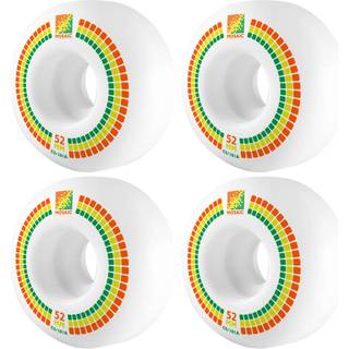 Mosaic CS Classic 101A Skateboard Hjul 4-Pak (52mm - Hvid/Orange/Gul)