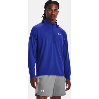 Langærmet T-shirt Under Armour UA STREAKER HALF ZIP-BLU 1361474-401 Størrelse S