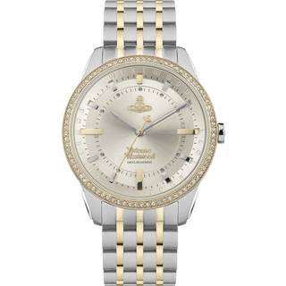 Vivienne Westwood East End Quartz Champagne Dial Two-Tone PVD Stainless Steel Bracelet Ladies Watch VV262LGYSG
