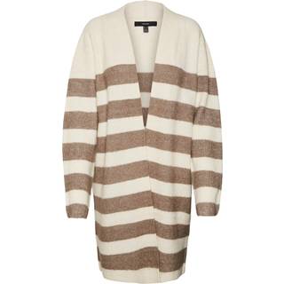 VERO MODA dame cardigan VMPHILINE - Birch W. BROWN LENTIL MELANGE - S