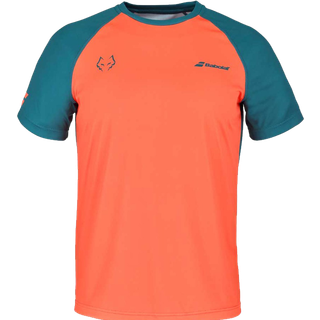 Babolat Crew Neck Tee Juan Lebron (Orange/Dark Blue) - L