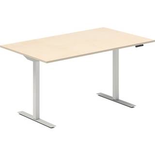 Hæve-sænkebord DNA, Birk 1400x800 mm 2-ben/Alugrå