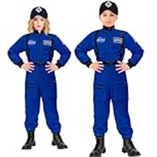 Blåt Astronaut kostume