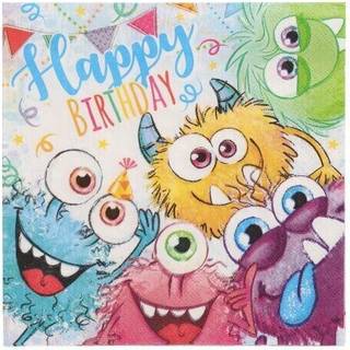 20 stk. Frokostservietter Funny Monsters