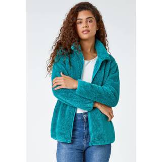 Roman Roman Green Soft Sherpa Fleece Jacket