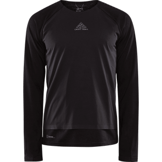 ADV Trail Wool Wind L/S Tee M Black/Melange (S)