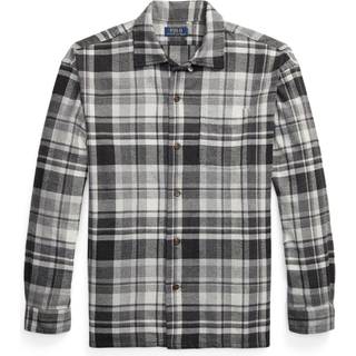 Polo Ralph Lauren Checked cotton flannel shirt - white - EU 38
