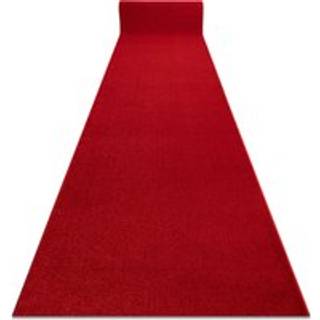 Fortovet KARMEL Glat karmin / rød 200 cm 200x210 cm