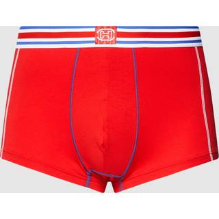 HOM Tie Break Cotton Trunks - Red
