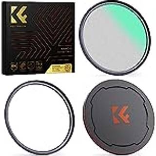 K&F Concept 82mm Magnetisk sort diffusion 1/4 Mist Cinematic Effect Filtre + Magnetic Basic Ring + Lens Cap Kit med 28 flerlagsbel?gninger til ka