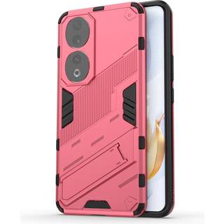 Honor 90 Hybrid Håndværker Bagside Cover m. Kickstand - Lyserød