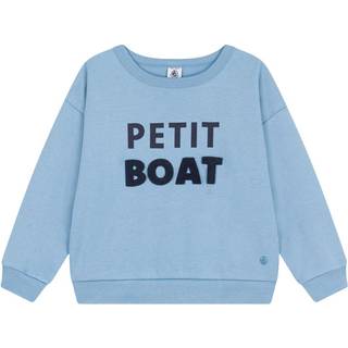 Petit Bateau Sweatshirt Med Tryk Blå 8 Y  Blå  8 år  mand