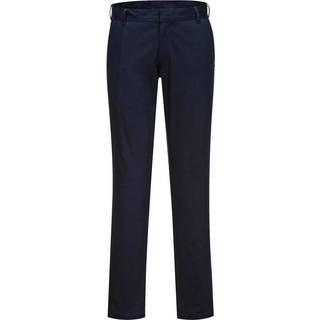 Stretch Slim Chino arbejdsbukser - Marineblå (Størrelse: 46)