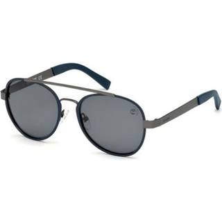 Timberland TB9132 Polarized 91D 54 Solbriller Mænd Silver - Matte Grey - 54mm
