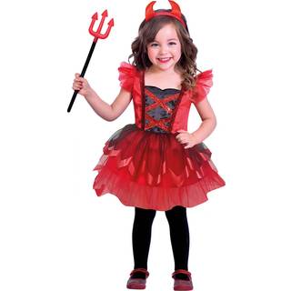 Kleiner Teufel Mädchen Kostüm XS / 3-4 Jahre
