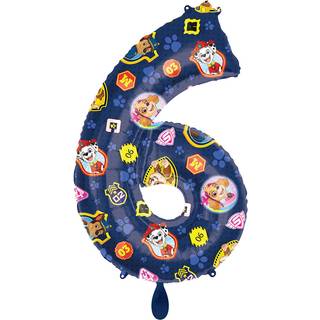 Paw Patrol 6 år ballon - 43x66 cm