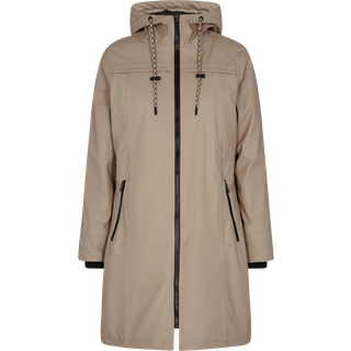 Freequent OUTERWEAR - FQRain Vandafvisende RegnJakke Brun Str. XS Freequent.dk