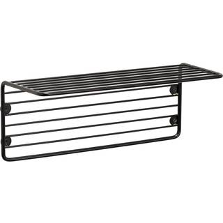 Væghylde, metal, sort - lille fra Hübsch