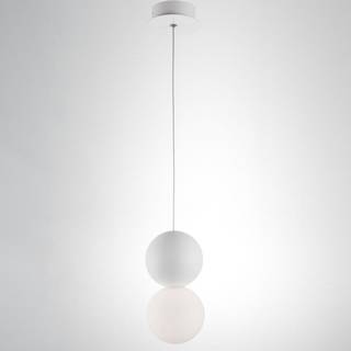Lille pendel lampe Zero i glas og beton