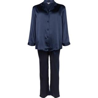 Lady Avenue Pure Silk pyjamas, blå, Størrelse: XXL, Dame
