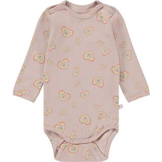 Molo GOTS Foss Babybody Mini Aura Hearts 86 cm  Lyserød  86 cm  kvinde